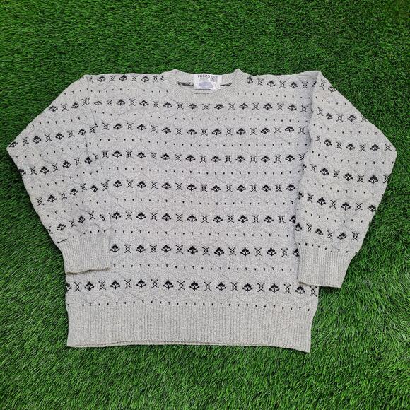 Vintage 80s MOD Sweater Medium 22x26 Baggy USA - Picture 1 of 11